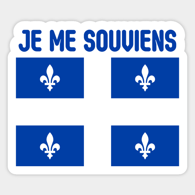 Quebec Flag Je Me Souviens Sticker by soulfulprintss8